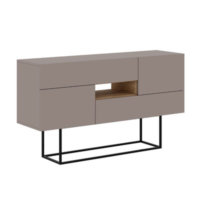 Buffet 2 Portes 2 Tiroirs 1 Niche L145 cm - Titan CALICOSY