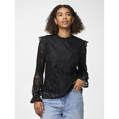 Blouse dentelle noire La Redoute