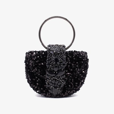 Sac à main en cuir demi-lune ALMA EN PENA