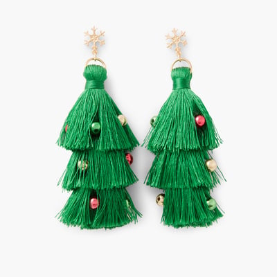 Boucles d'oreilles sapins pompons BALABOOSTE