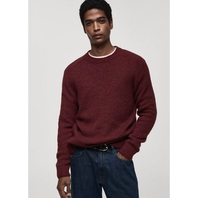 Pull-over maille laine et coton mélangés MANGO MAN