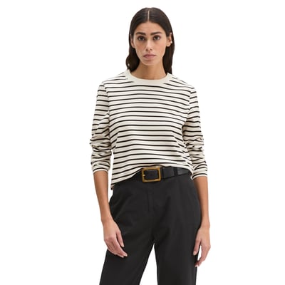T-shirt rayé relaxed en jersey interlock léger MARC O'POLO