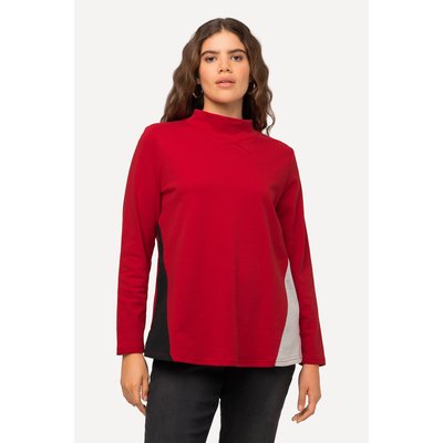 Sweat-shirt en A, color block, col montant ULLA POPKEN