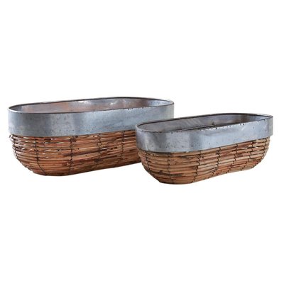 Corbeilles en rotin Paolo (Lot de 2) AUBRY GASPARD