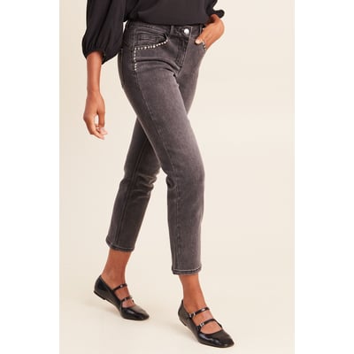 Jean droit 7/8ème taille basculée BREAL