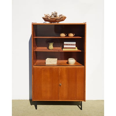 Vitrine vintage en bois Victoria N°1340 - Bon état DEBONGOUT