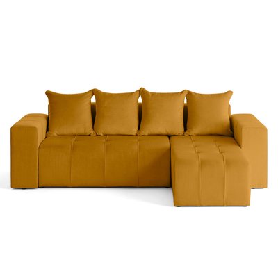 Canapé d'Angle Convertible en Velours 4 places - BRUGES LISA DESIGN