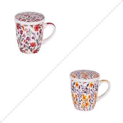 Coffret tisanière avec filtre   36 cl (lot de 2)-BLOSSIA TREND UP
