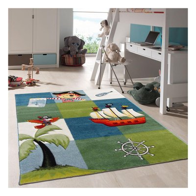 Tapis salon et chambre tissé motif enfant SPIRATE UN AMOUR DE TAPIS