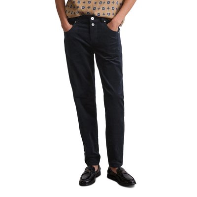 Pantalon à fines côtes modèle Theda boyfriend cropped en coton organique modal stretch MARC O'POLO