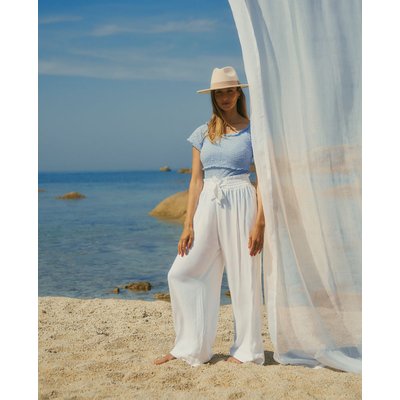 Pantalon de grossesse Sahel Blanc CACHE COEUR