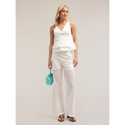 Pantalon large en broderie anglaise MOTIVI