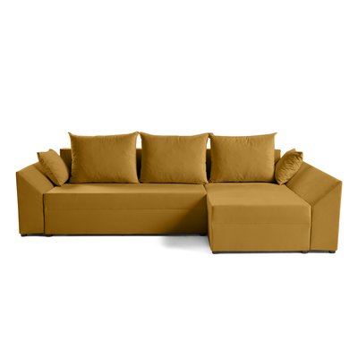 Canapé d'Angle Convertible en Velours 4 places - MIKE LISA DESIGN