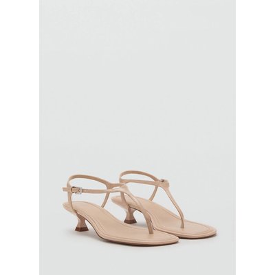 Sandales lanières talon kitten heel MANGO