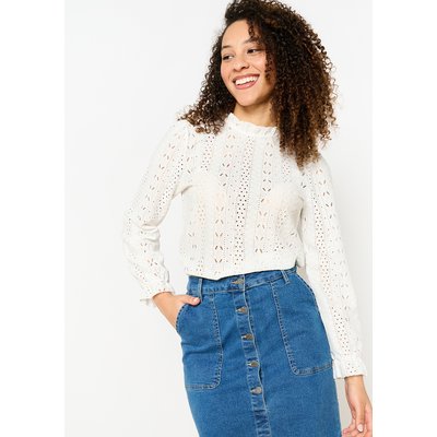T-shirt avec broderie anglaise LOLALIZA