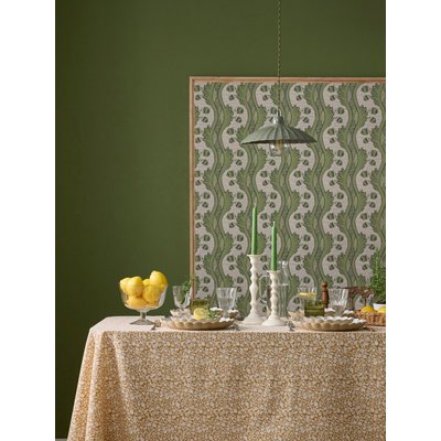 Nappe fleurie en coton tramé aspect lin CYRILLUS
