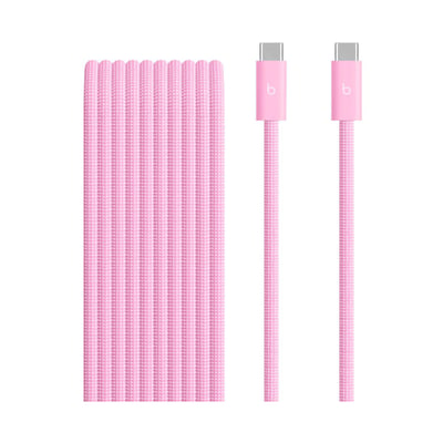Câble USB C 240W USB-C vers USB-C 3m tisse rose neon BEATS BY DR,DRE