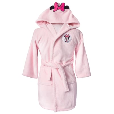 Robe de chambre brodée à capuche, LOVE MINNIE MOUSE
