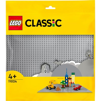 Classic La plaque de construction gris LEGO