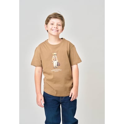 T-shirt regular garçon en 100% coton jersey imprimé ours CHICBEAR DEELUXE