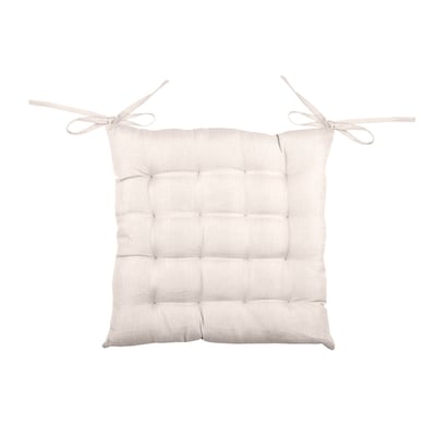 Galette de chaise unie en 16 points LOVELY CASA