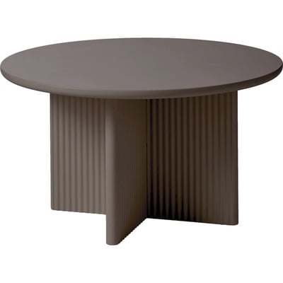 Table basse ronde bois piètement croisé RECOLLECTION