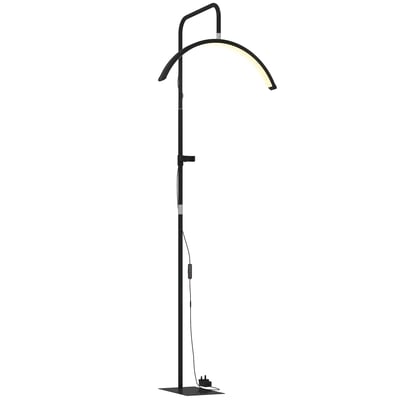 Lampadaire Acier et plastique Noir HOMCOM