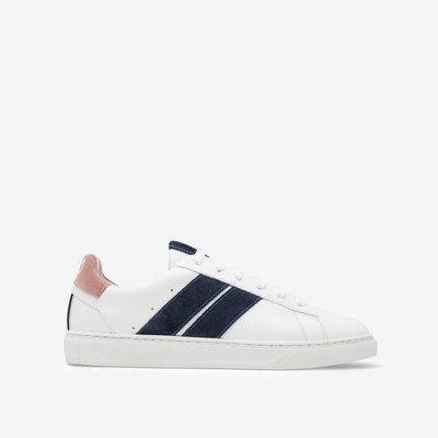 Pink Night Mismatched Trainers in Leather CAVAL