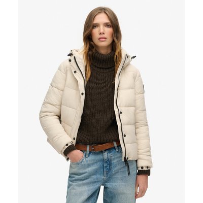 Doudoune courte à capuche avec imitation fourrure SUPERDRY