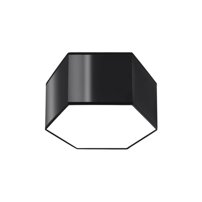 Plafonnier PVC Noir E27 2 Sunde 15 EDEN