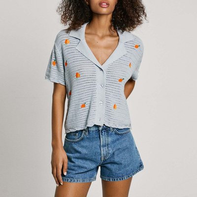 Chemise En Maille Avec Fruits Brodés PEPE JEANS