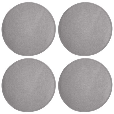 Galettes de chaise rondes imitation feutre FELT 35cm- lot de 4 MAGMA HEIMTEX