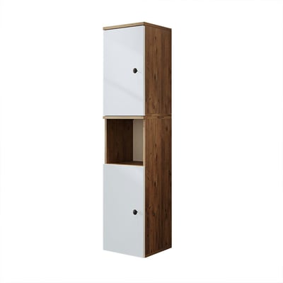 Colonne salle de bains suspendue 2 portes RILL PIER IMPORT