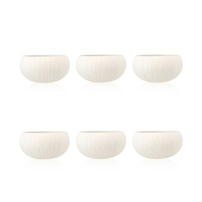 Lot de 6 bols en porcelaine 10cm, URUS OGO LIVING
