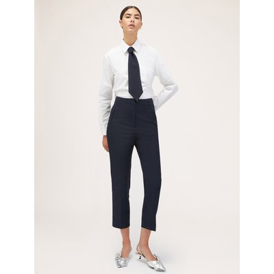 Pantalon carrot en polyviscose de couleur unie MOTIVI