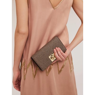 Sac portefeuille en tissu enduit de paillettes MOTIVI
