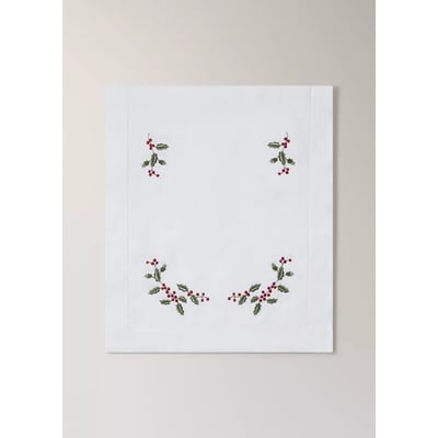 Chemin de table en lin broderie ajourée MANGO HOME