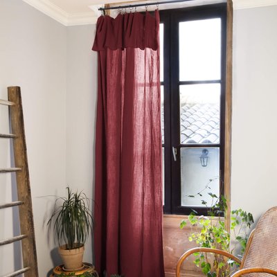 Rideau gaze de coton ajustable (lot de 2) TERRE DE NUIT