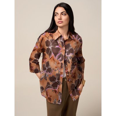 Chemise en tissu frais 100% coton à motifs OLTRE