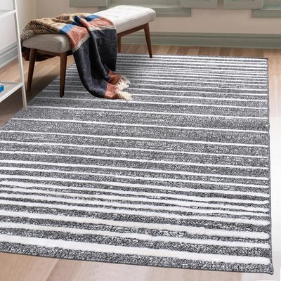 Tapis longs poils shaggy tissé motif géométrique LOLABE UN AMOUR DE TAPIS
