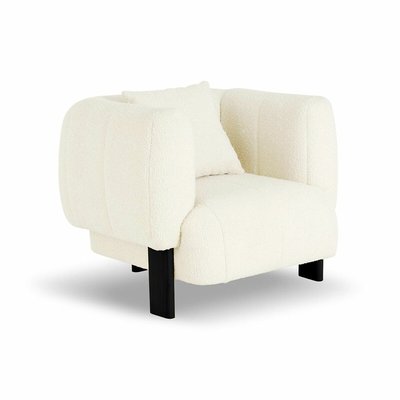 Кресло из обивки букле и массива бука SO'HOME