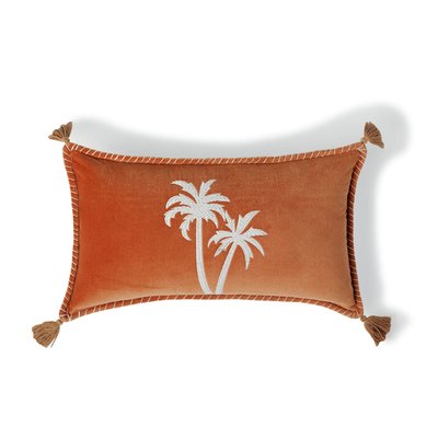Housse de coussin velours de coton OASIS VELOURS FEBRONIE
