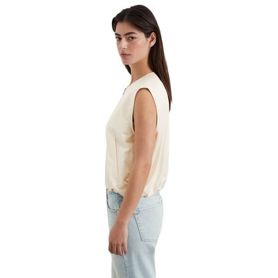 Gilet blouson relaxed cropped en mélange de coton organique MARC O'POLO