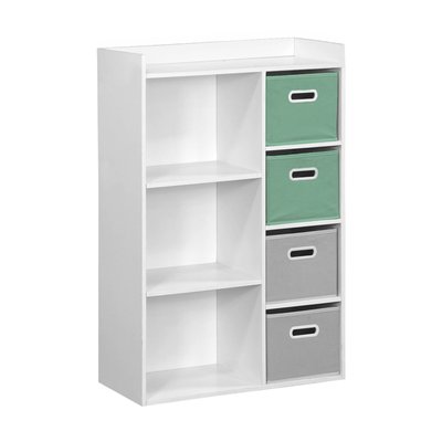 Meuble de rangement enfant 4 paniers velours CAMILLE SWEEEK