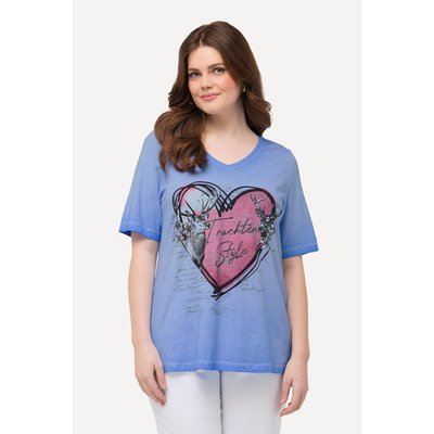 T-shirt à manches courtes et imprimé cœur ULLA POPKEN