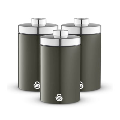 Set of 3 Townhouse Canisters SWAN
