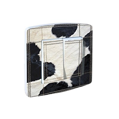 Interrupteur Double Impression Cuir De Vache MILLUMINE