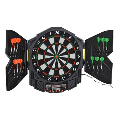 Jeu de fléchettes électronique Plastique Noir HOMCOM