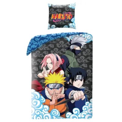 Parure de Lit Enfant Réversible Naruto, Sasuke et Sakura NARUTO SHIPPUDEN