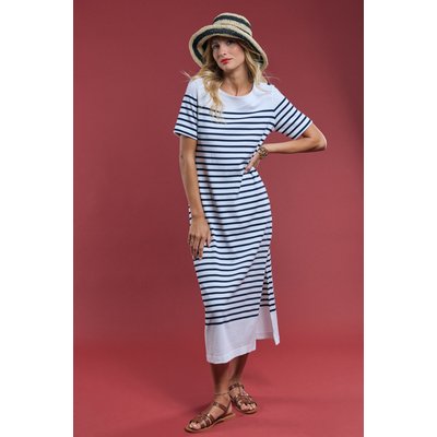 Robe longue rayée en coton rustique ARMOR-LUX